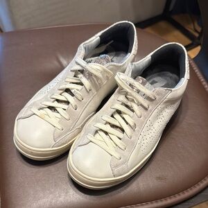 P448 White Sneakers Classic Low-Top Design
